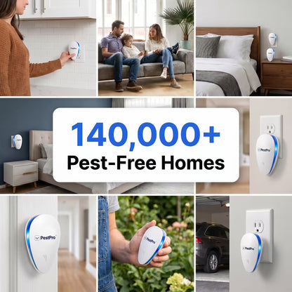 PestPro™ Ultrasonic Pest Repeller - Banish Bed Bugs & 14 other pests for good