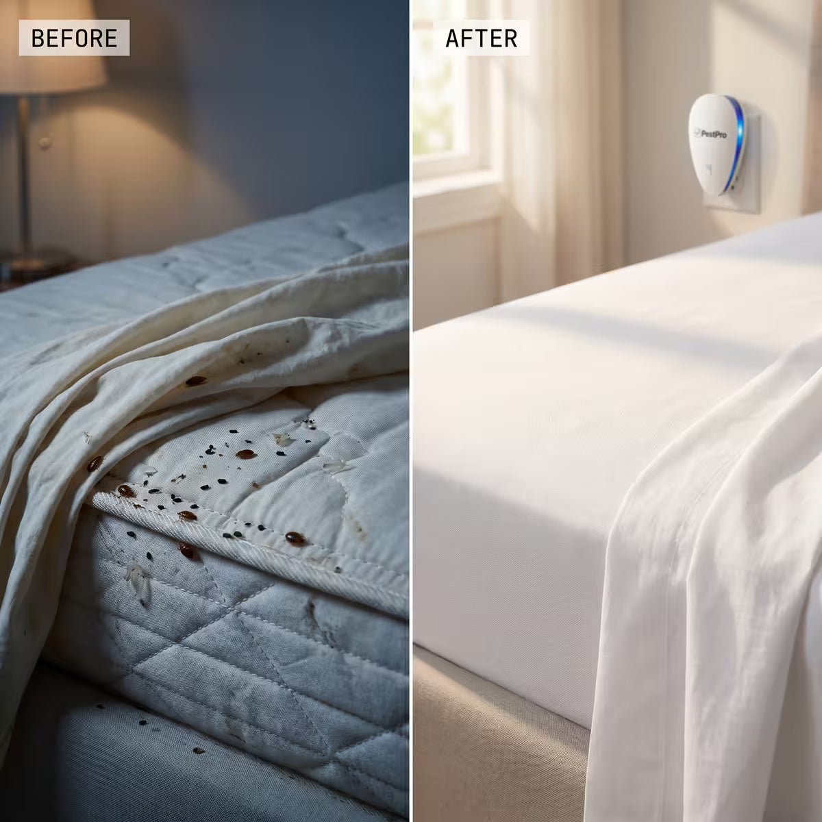 PestPro™ Ultrasonic Pest Repeller - Banish Bed Bugs & 14 other pests for good